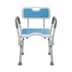 Type B-Non-slip Aluminum Alloy Bath shower chair, small foot mat, with chair mat