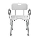 Type B-Non-slip Aluminum Alloy Bath shower chair, small foot mat, without chair mat