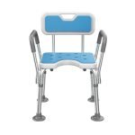 Type B-Non-slip Aluminum Alloy Bath shower chair, big foot mat, with chair mat