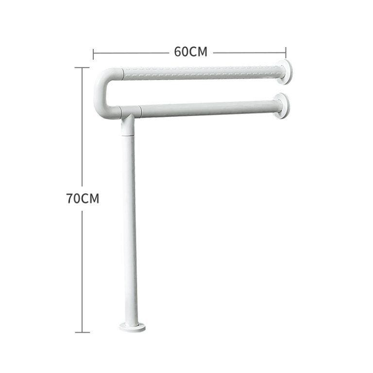 Safety grab bars for toilet White