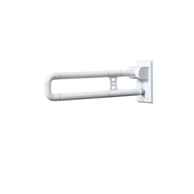 Folding grab bar for toilet