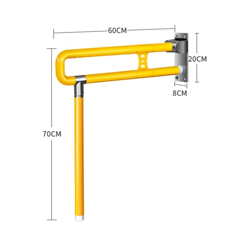 Grab rail toilet for elderly Yellow